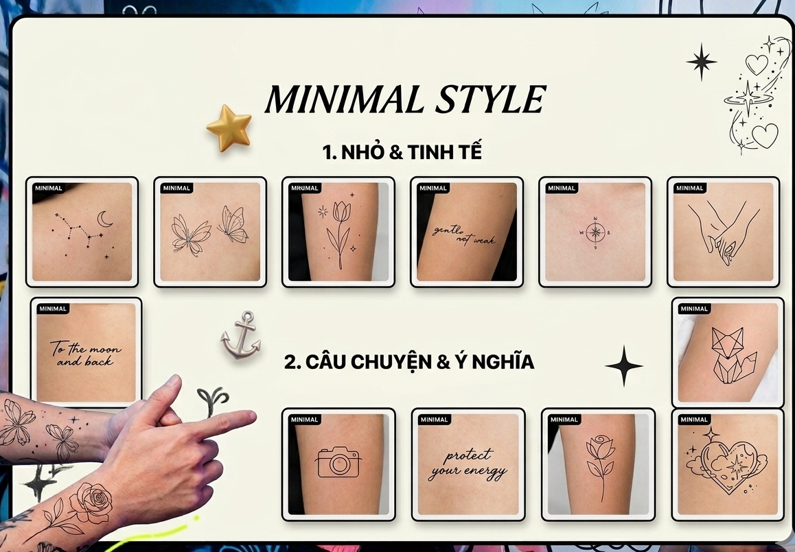 Ý nghĩa hình xăm tối giản